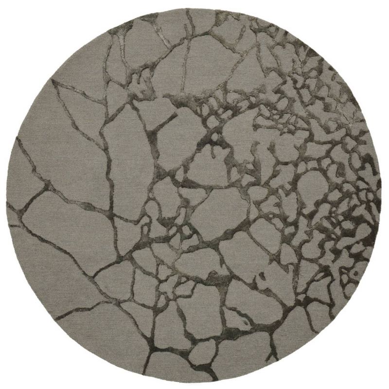 Tapis Design rond Marmo Green