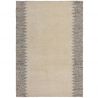 Tapis en laine effet relief gris Minerals Border