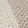 Tapis en laine beige Patchwork  detail
