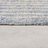 Tapis original en laine bleu Check epaisseur