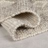 Tapis en laine effet relief beige Border