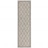 Tapis en laine effet relief beige Border
