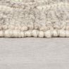 Tapis en laine effet relief beige Border