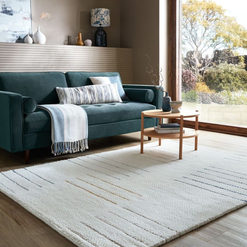 Tapis moderne en laine blanc Dottiegeometric SALON