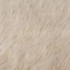 Tapis fausse fourrure effet gaufré beige Waffle detail