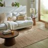 Tapis tressé en jute Border salon