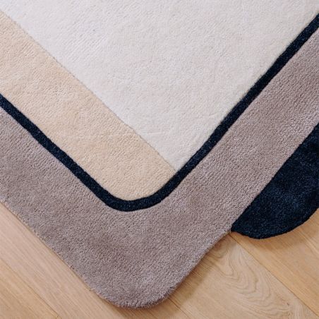 Tapis original en laine beige Echo Tapis original en laine beige Echo