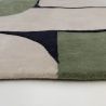 Tapis moderne vert Strada epaisseur