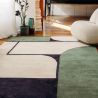 Tapis moderne vert Strada motif
