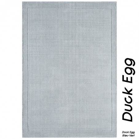 Tapis Contemporain Uni York Bleu-Vert / Duck Egg Tapis Contemporain Uni York Bleu-Vert / Duck Egg