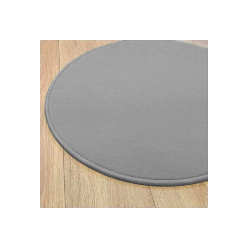 Tapis sur mesure Rond haut de gamme Lyrica Gris Clair salon