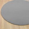 Tapis sur mesure Rond haut de gamme Lyrica Gris Clair salon
