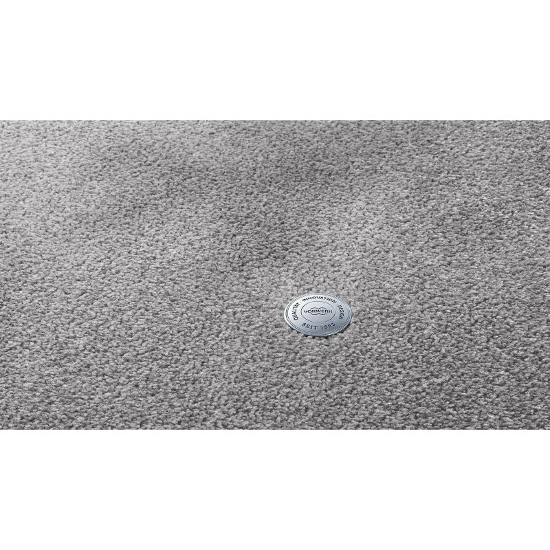 Zoom tapis rond sur mesure gamme Lyrica gris Clair detail matiere