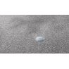 Zoom tapis rond sur mesure gamme Lyrica gris Clair detail matiere
