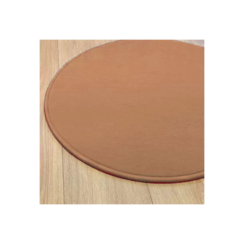 Tapis sur mesure Rond haut de gamme Lyrica Taupe salon