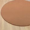 Tapis sur mesure Rond haut de gamme Lyrica Taupe salon