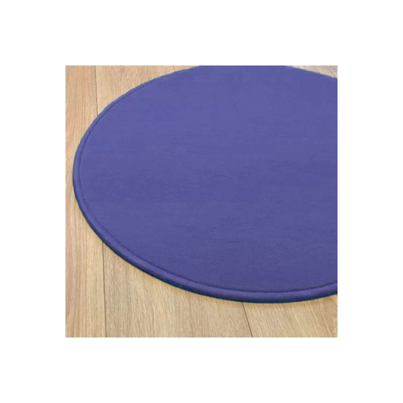 Tapis sur mesure Rond haut de gamme Lyrica Bleu Marine salon