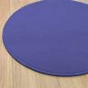 Tapis sur mesure Rond haut de gamme Lyrica Bleu Marine salon