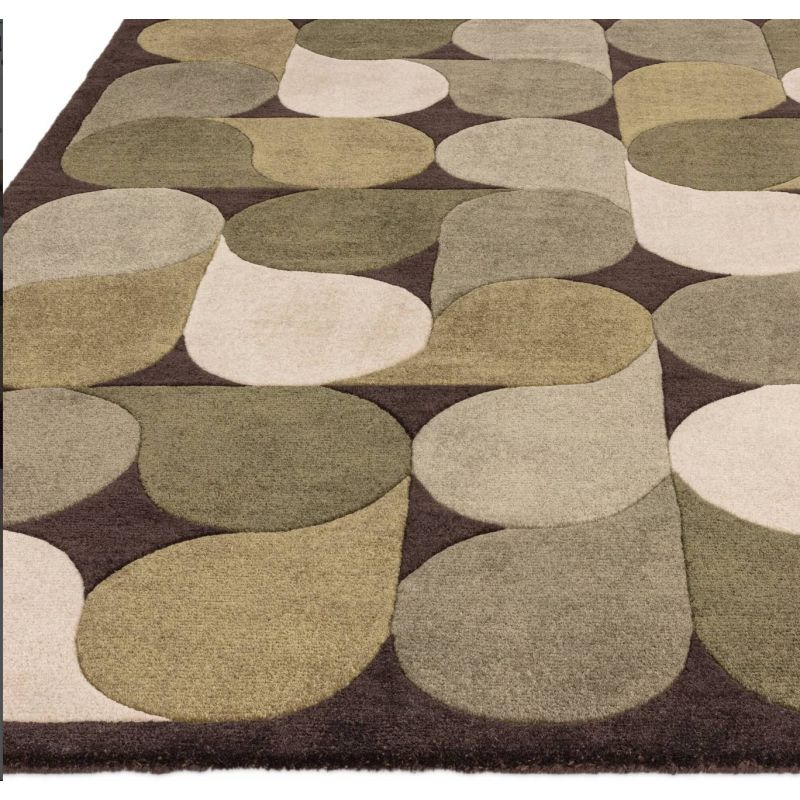 Tapis moderne tufté main en polypropylène recyclé VertRecife