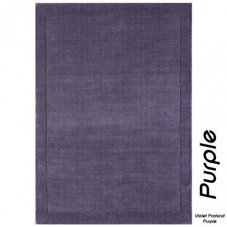 Tapis Contemporain Uni York Violet Profond / Purple Tapis Contemporain Uni York Violet Profond / Purple