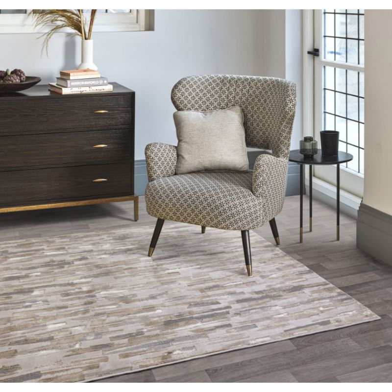 Tapis de salon contemporain polyester Impression Angara