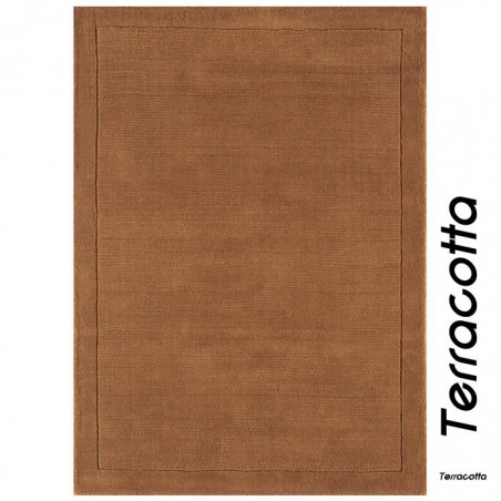 Tapis Contemporain Uni York Terracotta Tapis Contemporain Uni York Terracotta