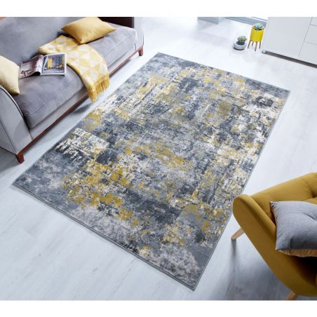Tapis design Wonderlust Gris et ocre Tapis design Wonderlust Gris et ocre