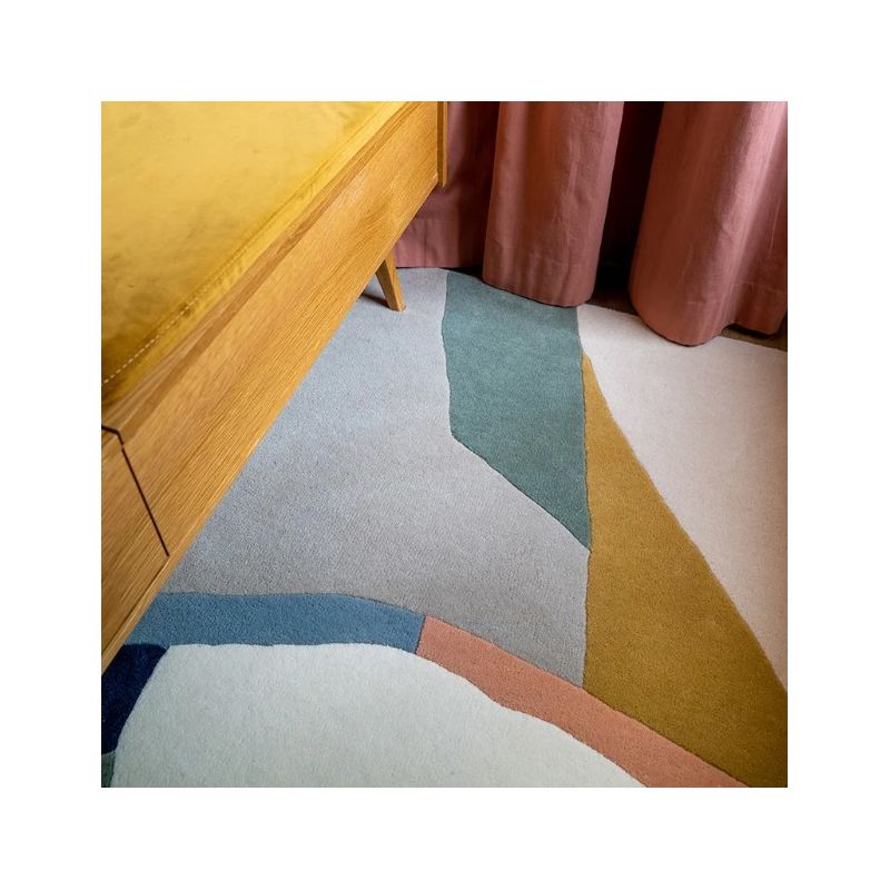 Tapis moderne en laine pastel Eclats DETAIL