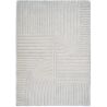 Tapis design motifs en relief blanc Equivok