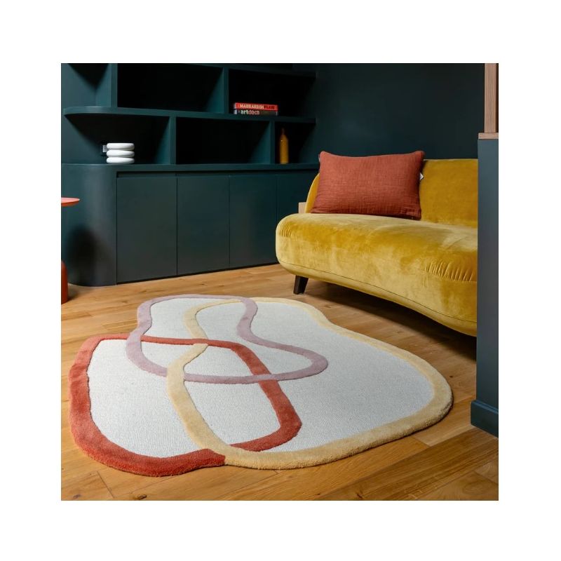 Tapis original en laine Loop salon