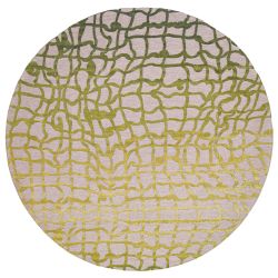 Tapis de salon design en polyester Dedalo Republic Green