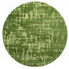 Tapis de salon moderne en polyester vert Perrier Baobab