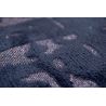 Tapis de salon moderne en polyester Baobab noir et gris anthracite