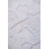 Tapis de salon moderne en polyester Baobab Tsingy blanc