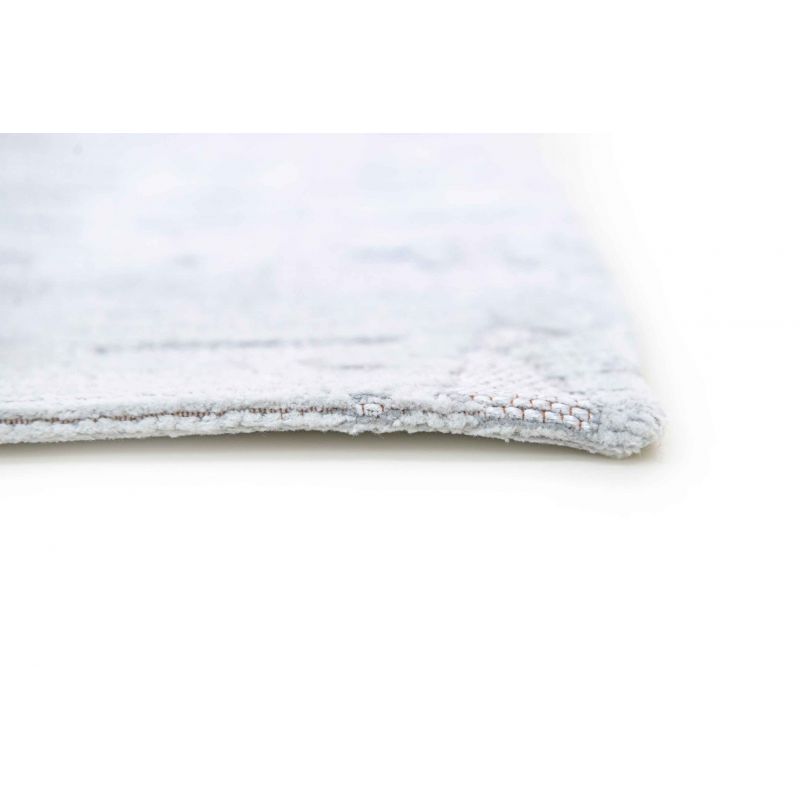 Tapis de salon moderne en polyester Baobab Tsingy blanc