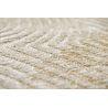 Tapis de bureau abstrait en polyester Coral beige coquillage