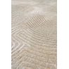 Tapis de bureau abstrait en polyester Coral beige coquillage