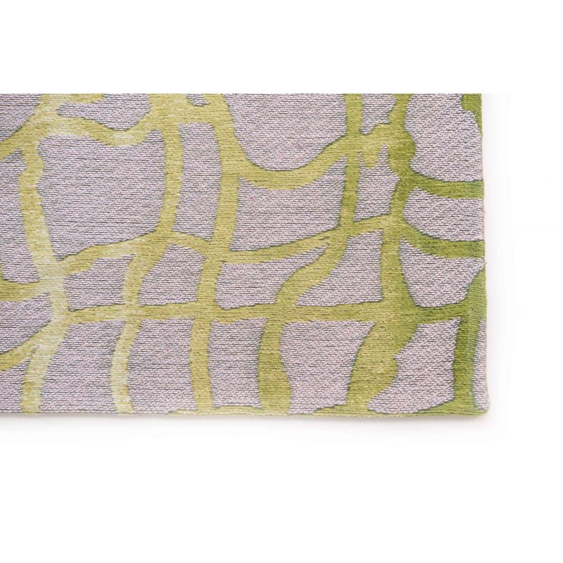 Tapis de salon design en polyester Dedalo Republic Green