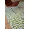 Tapis de salon design en polyester Dedalo Republic Green