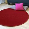 Tapis sur Mesure Rond bordeau gamme Modena chambre