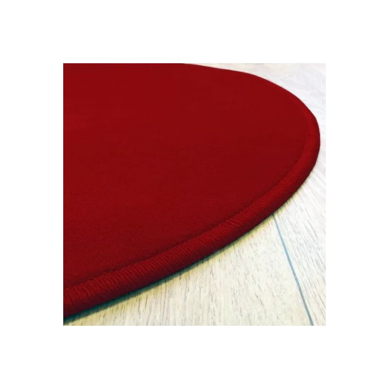Tapis sur Mesure Rond bordeau gamme Modena surjet