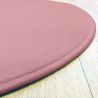 Tapis sur Mesure Rond rose poudré gamme Modena surjet