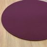 Tapis sur Mesure Rond Prune gamme Modena salon