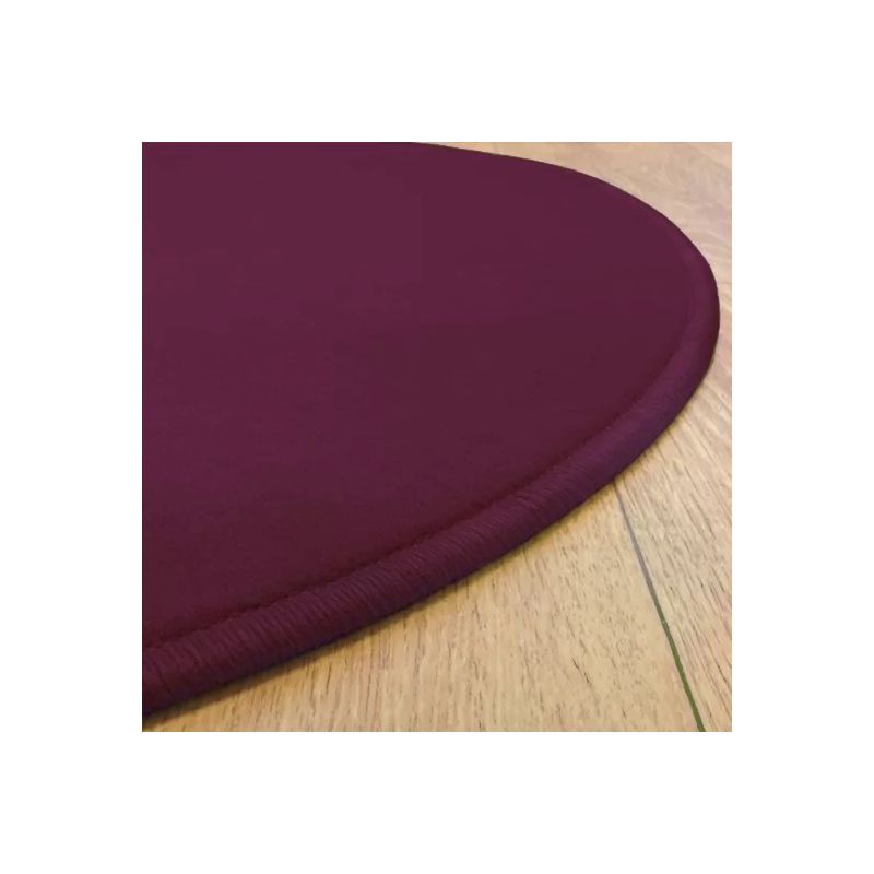 Tapis sur Mesure Rond Prune gamme Modena surjet