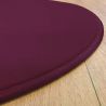 Tapis sur Mesure Rond Prune gamme Modena surjet
