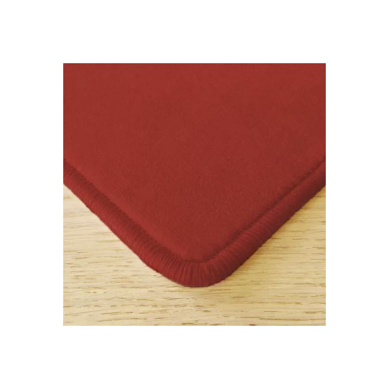 Tapis sur Mesure rectangulaire ou carré Modena Bordeaux surjet