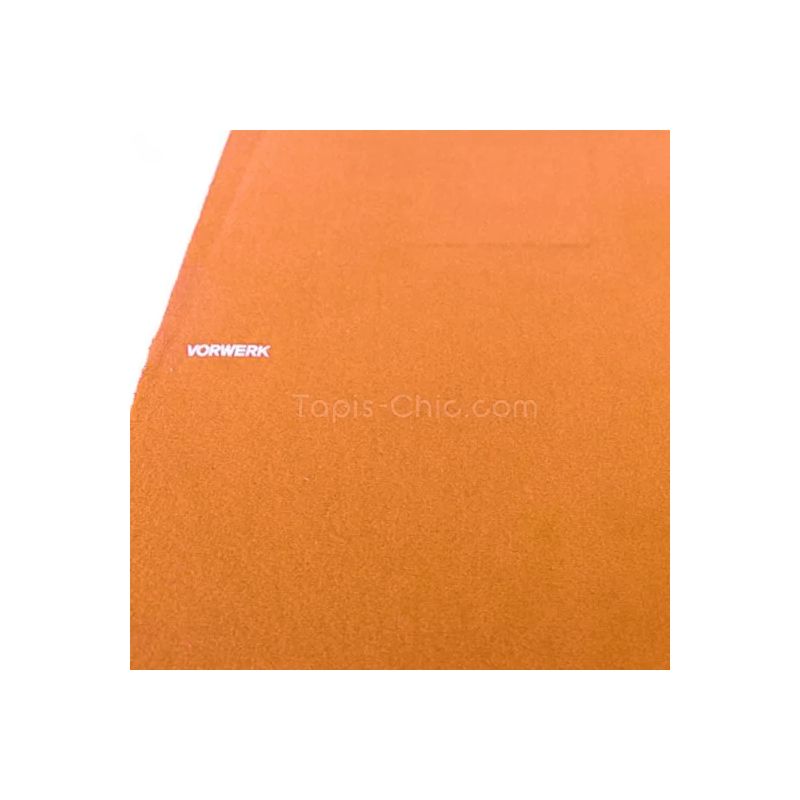 Tapis sur Mesure Rond Orange gamme Modena bordure