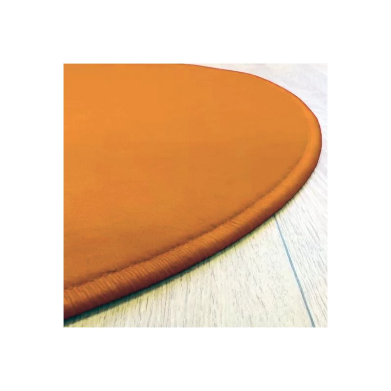 Tapis sur Mesure Rond Orange gamme Modena surjet