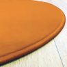Tapis sur Mesure Rond Orange gamme Modena surjet