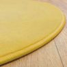 Tapis sur Mesure Rond Jaune gamme Modena surjet